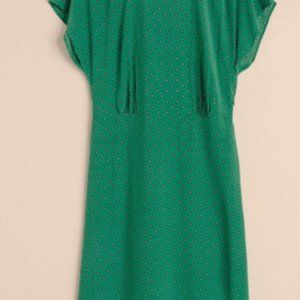 & Other Stories Printed Green Dress
